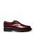 Solovair Hi-Shine Gibson Shoe in Oxblood